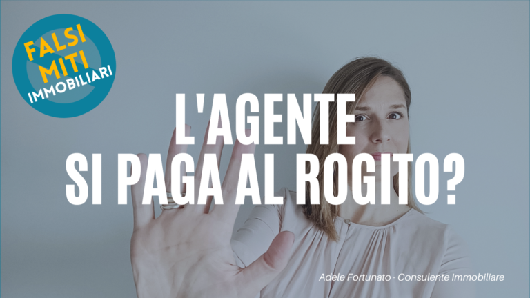 quando si paga l'agente immobiliare