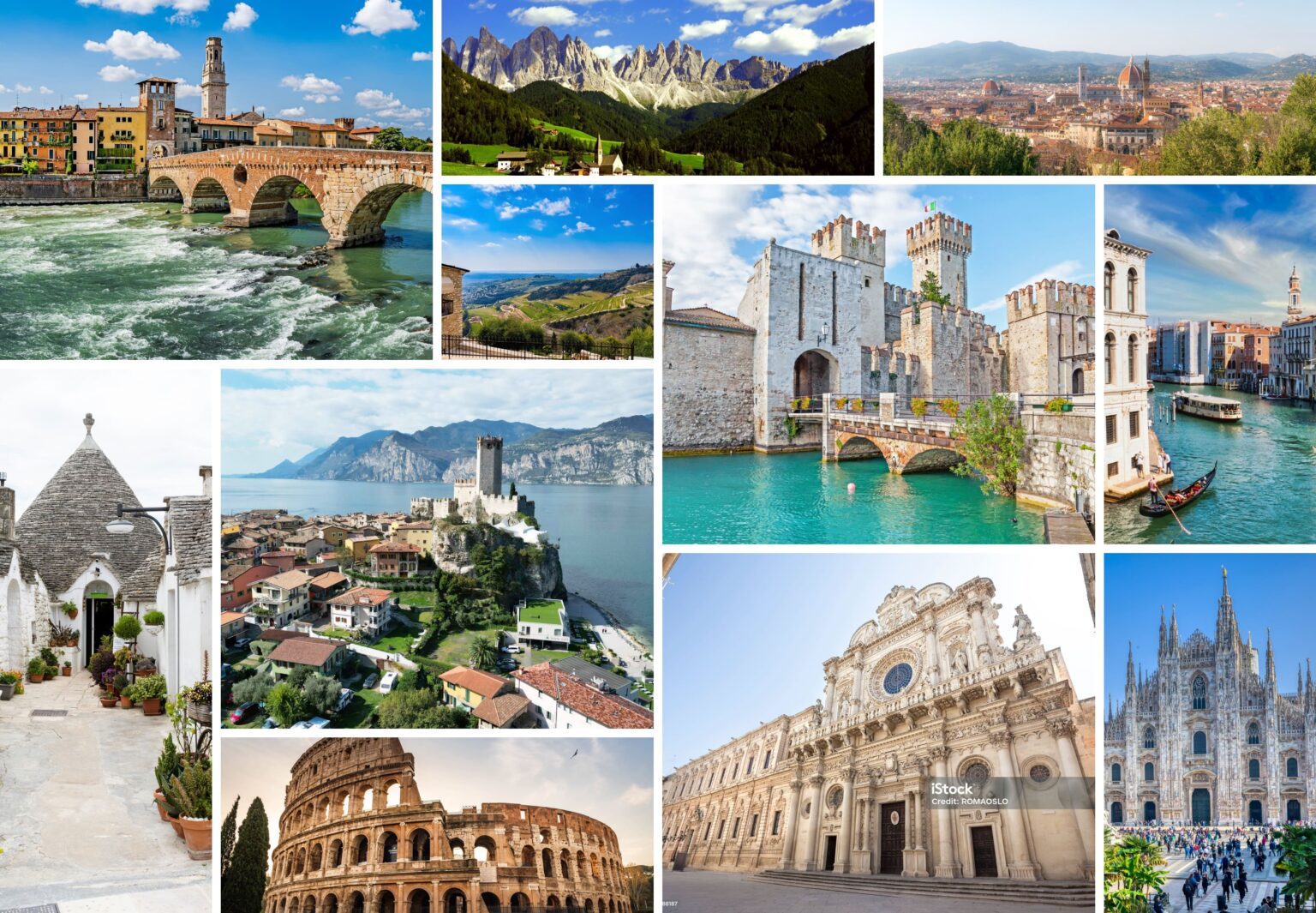I territori in cui opera Fortunato Real Estate: Verona, Lago di Garda, Puglia e le principali città italiane